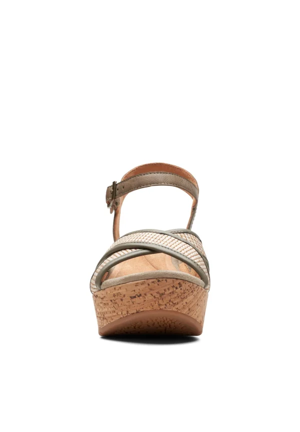 shopping pas cher Clarks Elleri Plum – D – Sandales À Plateforme – Green 6