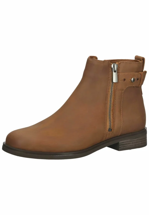 Clarks Boots À Talons – Dark Tan Lea boutique paris 4