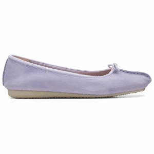 REMISE allant Clarks Ballerines – Lilac Suede 21