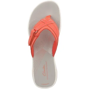 fashioniable Clarks Brinkley Sea – Tongs – Bright Coral (26158581) 11