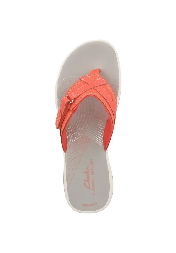 fashioniable Clarks Brinkley Sea – Tongs – Bright Coral (26158581) 4