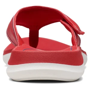 qualité d’originales Clarks Glide Post 2-D – Tongs – Red 15