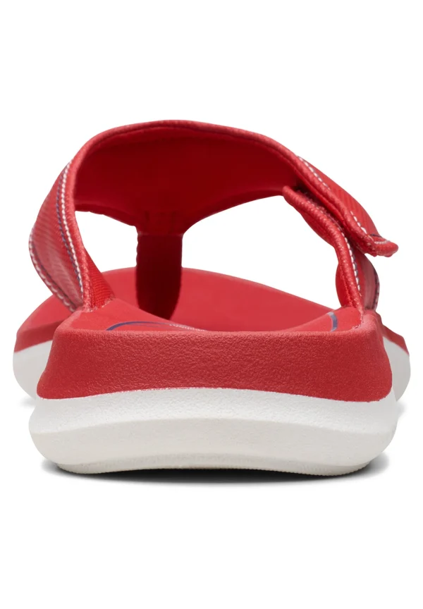 qualité d’originales Clarks Glide Post 2-D – Tongs – Red 5