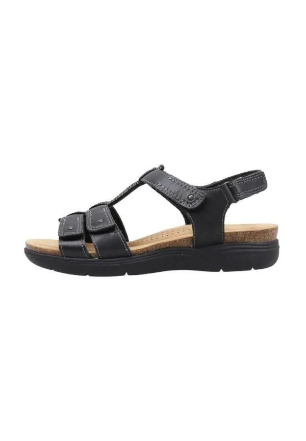 se précipiter pour acheter Clarks April Cove – Sandales Compensées – Black 1