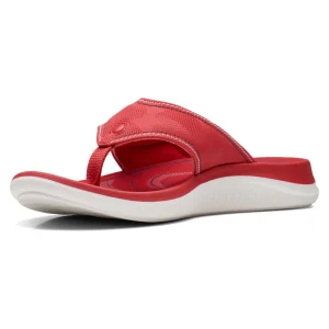 qualité d’originales Clarks Glide Post 2-D – Tongs – Red 11