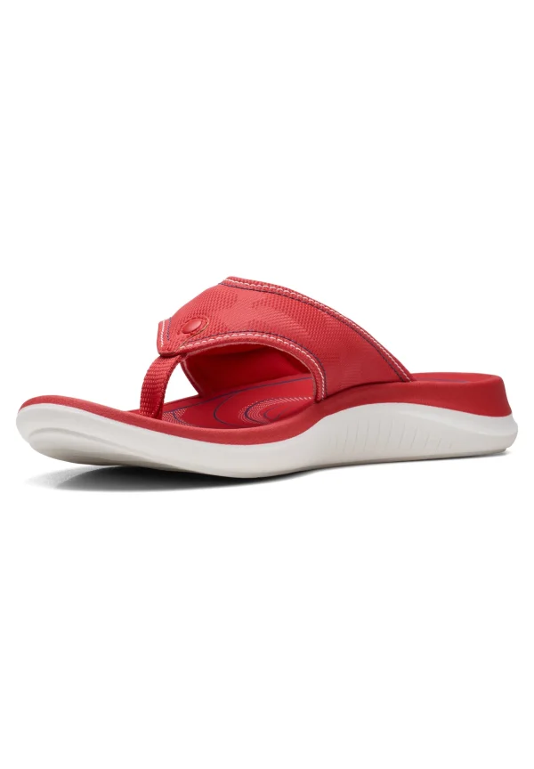 qualité d’originales Clarks Glide Post 2-D – Tongs – Red 3