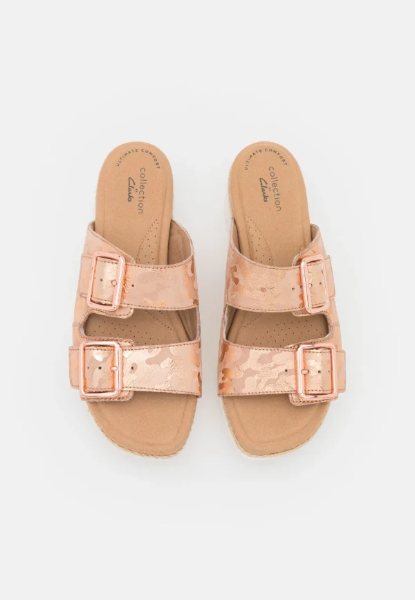 marque pas cher en ligne Clarks Lana Beach – Mules – Rose Gold 7