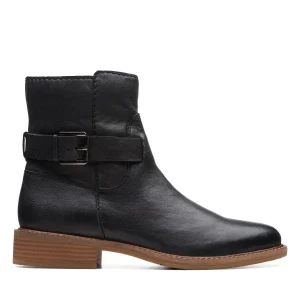 en ligne vente Clarks Cologne Strap – Boots À Talons – Black Leather 16