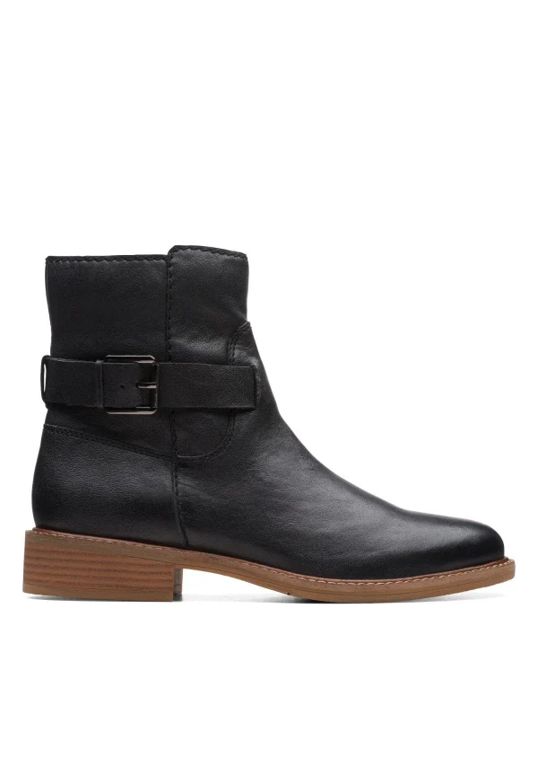 en ligne vente Clarks Cologne Strap – Boots À Talons – Black Leather 6