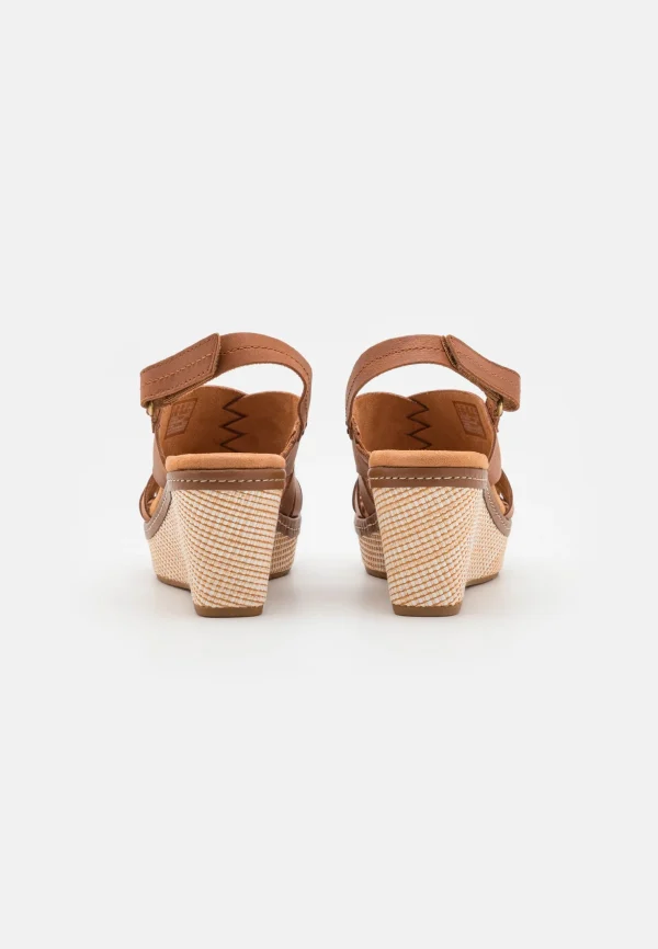 Clarks Elleri Grace – Sandales À Plateforme – Tan mode 5