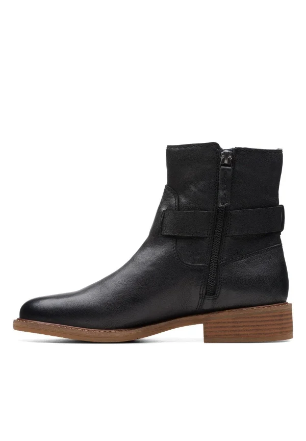 en ligne vente Clarks Cologne Strap – Boots À Talons – Black Leather 1