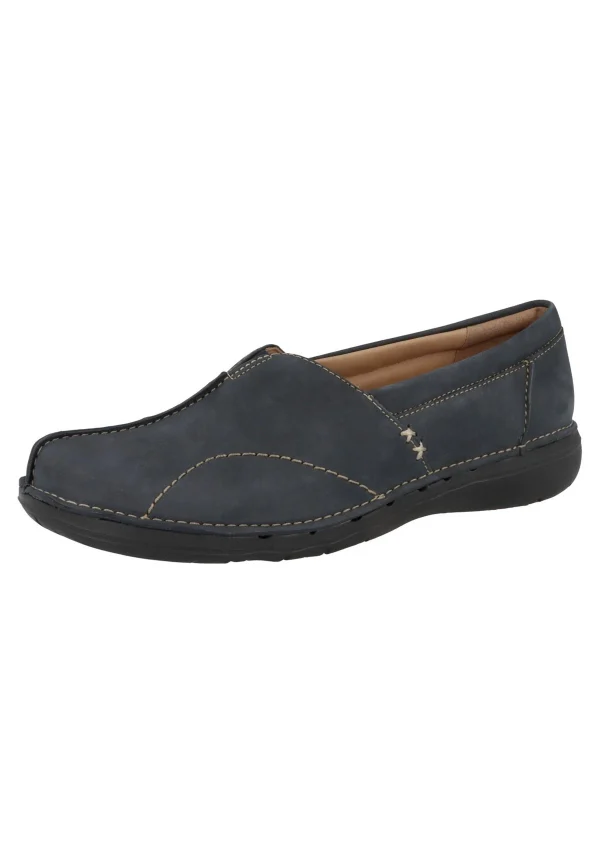 magasin en ligne france Clarks Un Loop Stride – Mocassins – Navy Nubuck 3