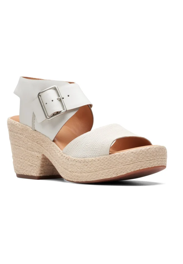 Clarks Kimmeihi Strap D – Sandales À Plateforme – Beige soldes magasin 7