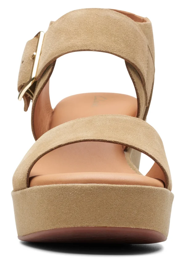 Clarks Kimmeihi Strap-D – Sandales À Plateforme – Beige Satisfait ou Remboursé 6