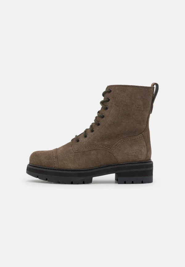 Clarks Orianna Cap – Bottines À Lacets – Dark Olive marque pas cher en ligne 3