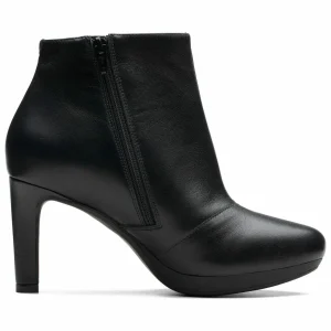 achat Clarks Bottines À Talons Hauts – Black Leather 21