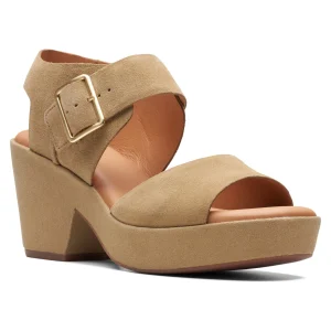 Clarks Kimmeihi Strap-D – Sandales À Plateforme – Beige Satisfait ou Remboursé 19