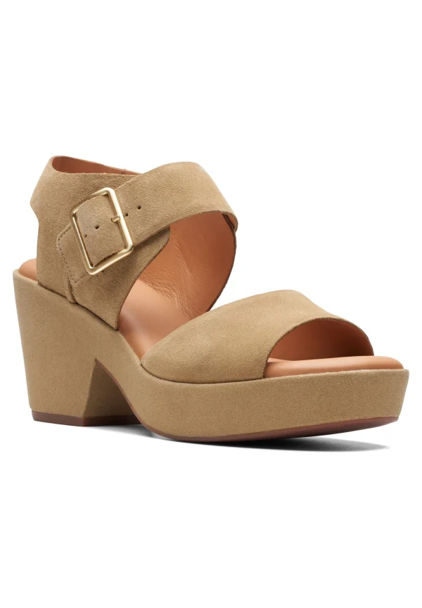 Clarks Kimmeihi Strap-D – Sandales À Plateforme – Beige Satisfait ou Remboursé 7