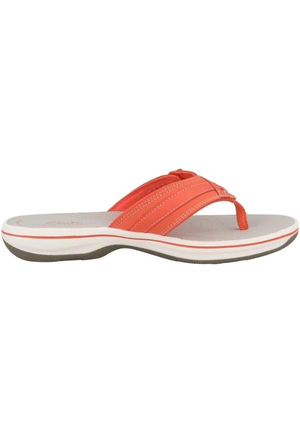 fashioniable Clarks Brinkley Sea – Tongs – Bright Coral (26158581) 6