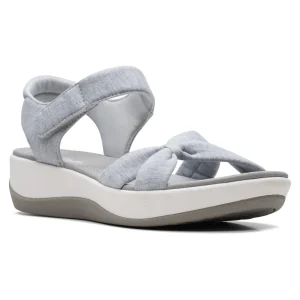 a Prix Discount Clarks Arla Shore-D – Sandales Compensées – Grey 19