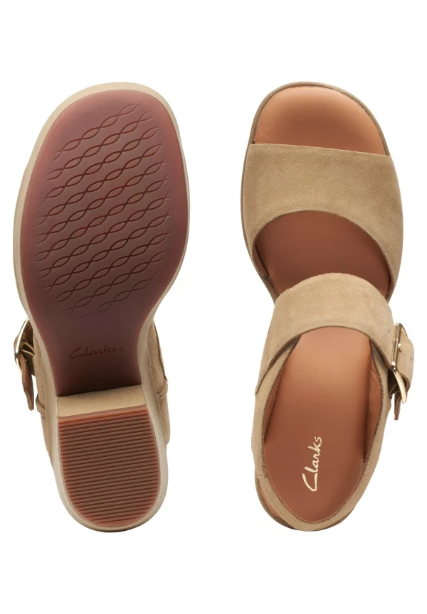 Clarks Kimmeihi Strap-D – Sandales À Plateforme – Beige Satisfait ou Remboursé 4