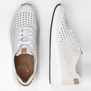 Clarks Un Rio Tie – Baskets Basses – White boutique en ligne france 13