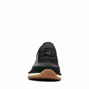 Clarks Run Lace – Baskets Basses – Black Combi Suede Authenticité garantie 15