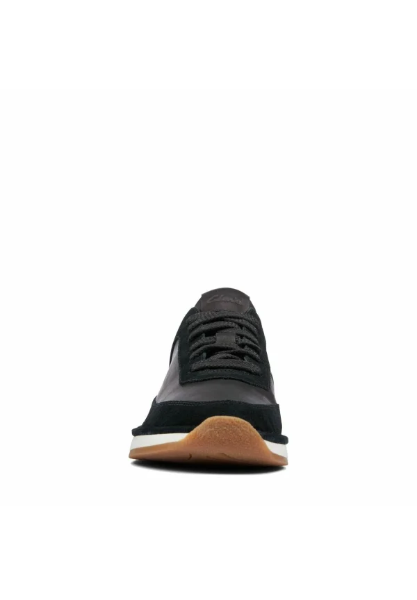 Clarks Run Lace – Baskets Basses – Black Combi Suede Authenticité garantie 6