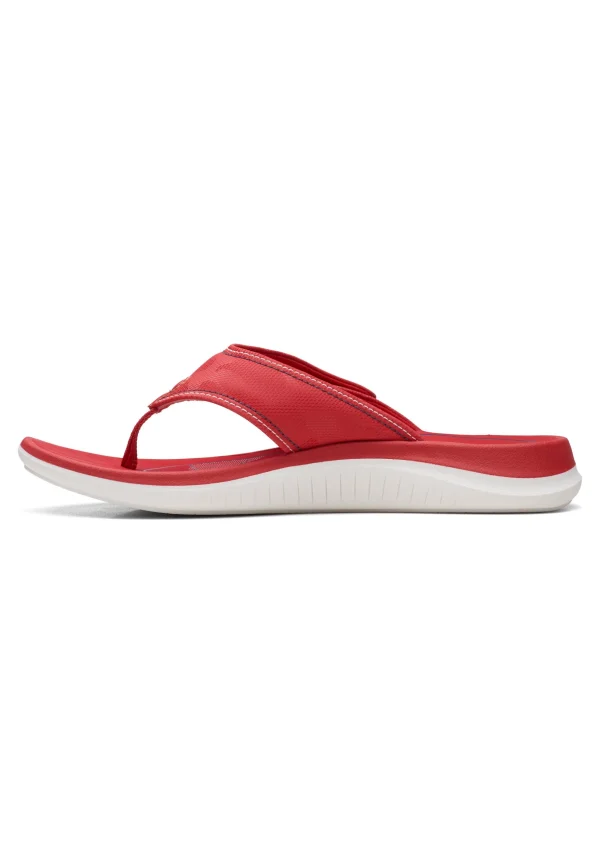 qualité d’originales Clarks Glide Post 2-D – Tongs – Red 1