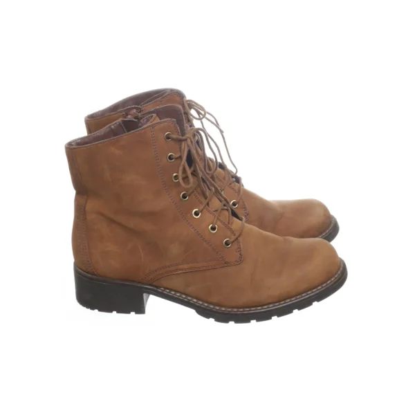 site pas cher Clarks Laced Boots Brown SHOES-EU-39 Women 1