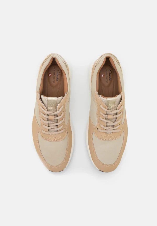 site officiel Clarks Un Rio Sprint – Baskets Basses – Beige Combiné 7