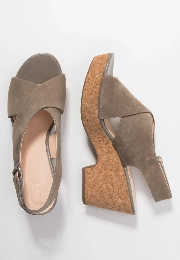 Clarks Maritsa Lara – Sandales À Plateforme – Sage en ligne vente 5