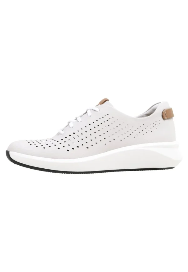 Clarks Un Rio Tie – Baskets Basses – White boutique en ligne france 3