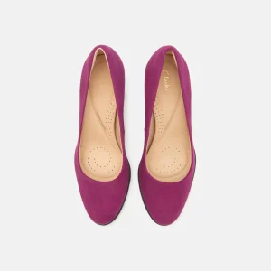 marque pas cher Clarks Freva – Escarpins À Talons Hauts – Purple 18