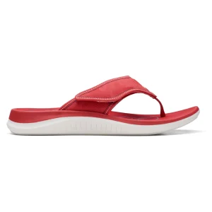 qualité d’originales Clarks Glide Post 2-D – Tongs – Red 21