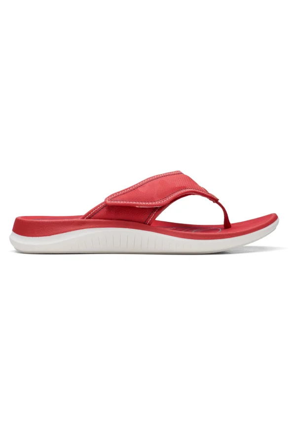 qualité d’originales Clarks Glide Post 2-D – Tongs – Red 8