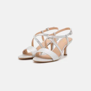 Clarks Amali Buckle – Sandales À Talons Hauts – Silver Metallic grande promotion 12