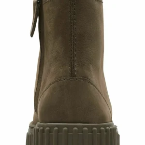 Paris Clarks Bottines À Plateau – Dark Olive Nub 15