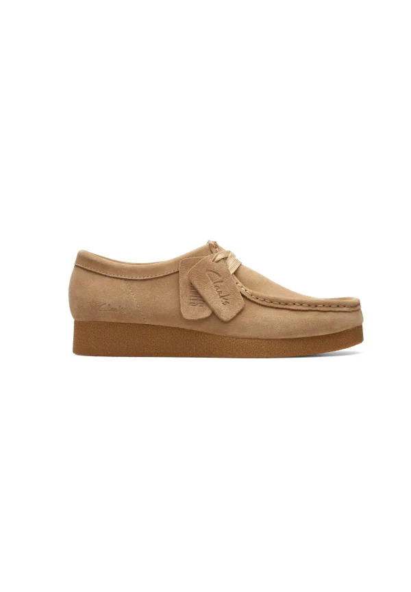 Clarks Wallabeeevosh – D – Chaussures À Lacets – Dark Sand Suede boutique 1