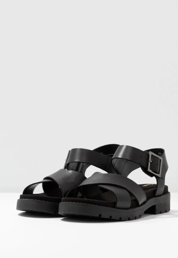 soldes pas cher Clarks Orinoco Strap – Sandales À Plateforme – Black 6