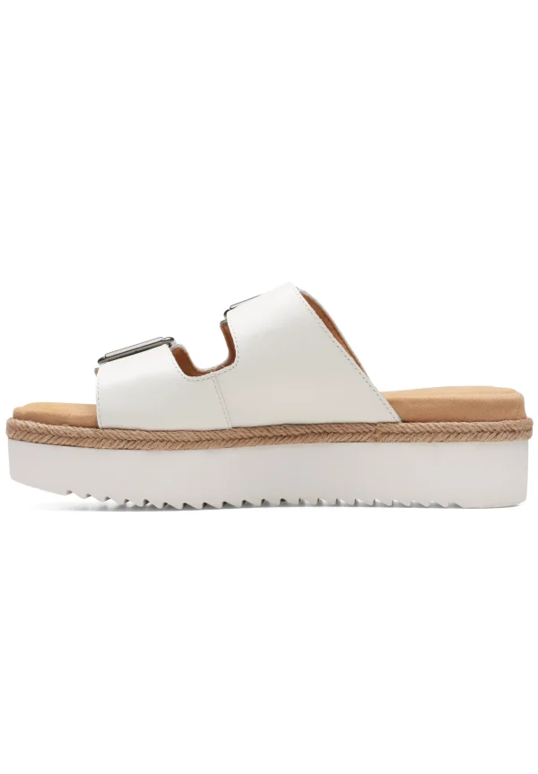 magasin en ligne france Clarks Lana Beach – Mules – White 1