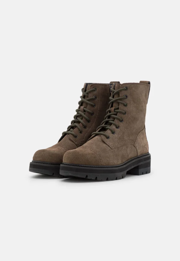 Clarks Orianna Cap – Bottines À Lacets – Dark Olive marque pas cher en ligne 4