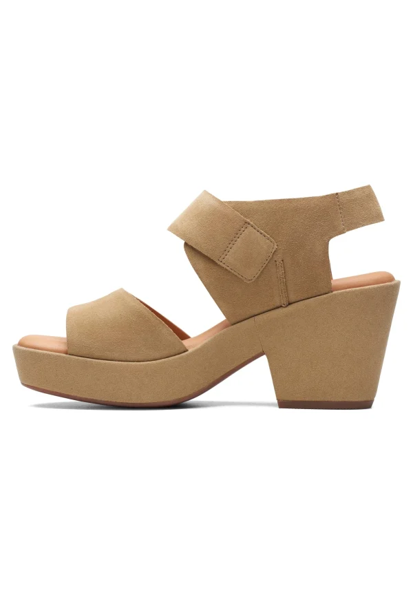 Clarks Kimmeihi Strap-D – Sandales À Plateforme – Beige Satisfait ou Remboursé 1