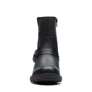 Clarks Hearth Cross – D – Boots À Talons – Black Leather Nouvelle Collection 14