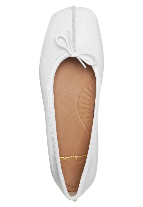 luxe soldes Clarks Freckle Ice – Ballerines – White 5