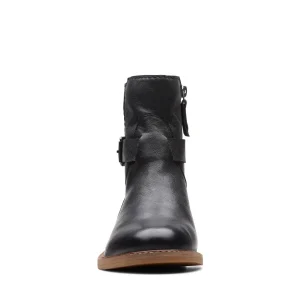 en ligne vente Clarks Cologne Strap – Boots À Talons – Black Leather 14