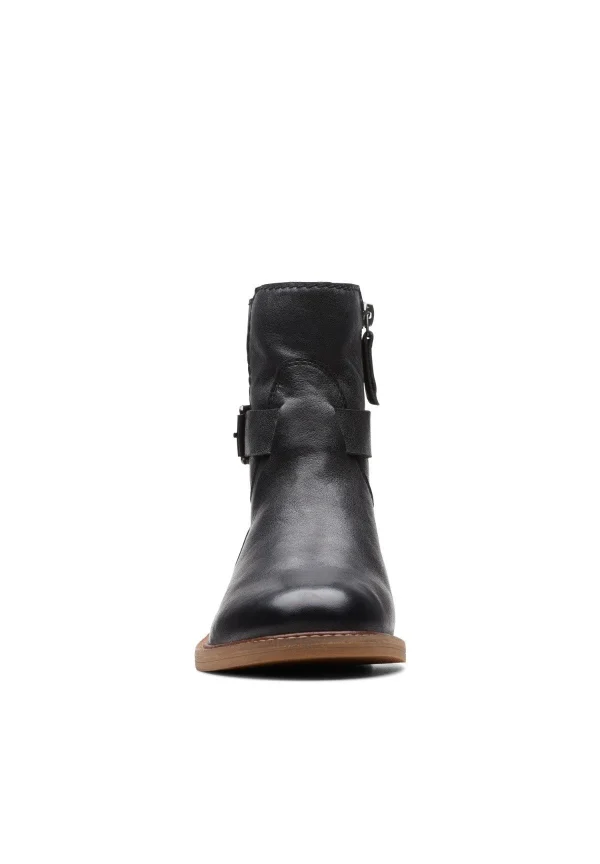 en ligne vente Clarks Cologne Strap – Boots À Talons – Black Leather 5