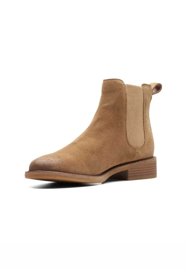 Clarks Cologne Arlo2 – Boots À Talons – Dark Sand Suede de garantie authentique 3