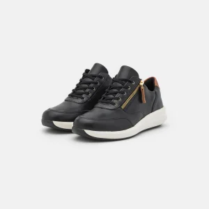 marques pas cher Clarks Rio Zip – Baskets Basses – Black 9