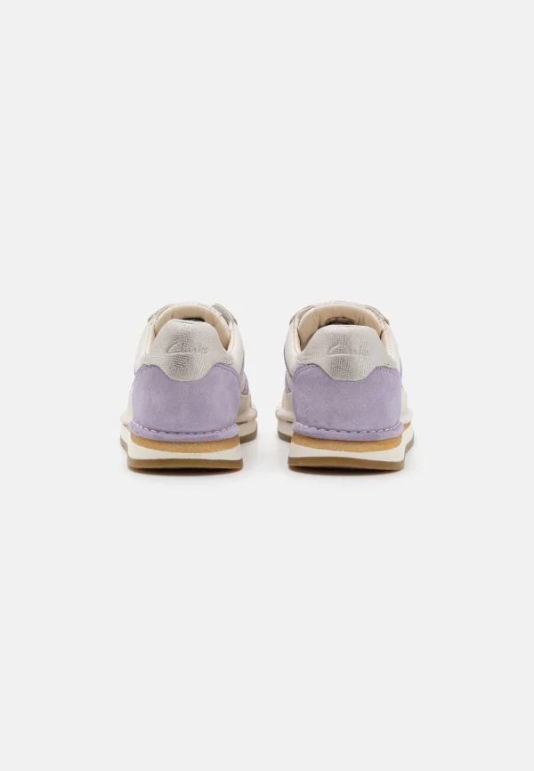 marque pas cher Clarks Craftrun – Baskets Basses – White/Lilac 5